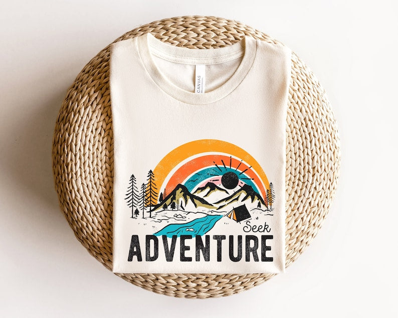 Seek Adventure Shirt,Vacation Shirt,Camping Shirt,Hiking Shirt,Nature Lover Shirt,Adventure Lover Shirt,Wanderlust Shirt,Travel gift